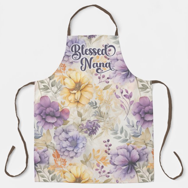 Tablier Bienheureux Nana sur toute l'impression (Recto)