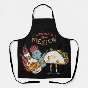 Tablier Bienvenue au Mexique Cuisine pour les Hispaniques 