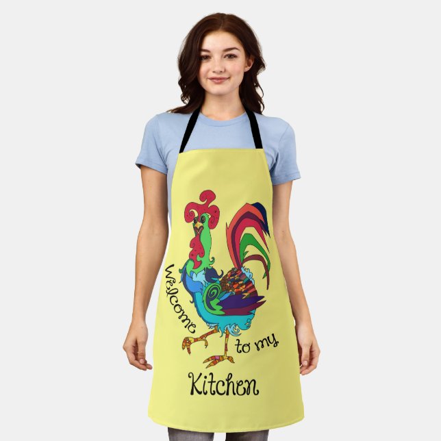 Tablier Bienvenue dans ma cuisine (Porté)