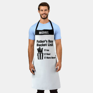 Tablier Bière amant fête des pères cadeau Dads Bucket List