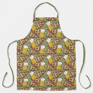 Tablier Bière et pizza
