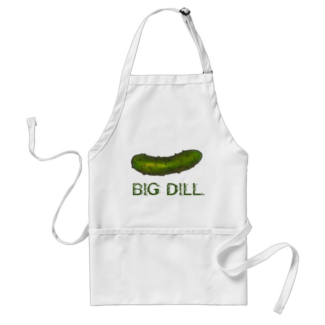 Tablier Big Dill (Deal) Crunchy Green Kosher Picker Foodie (Devant)