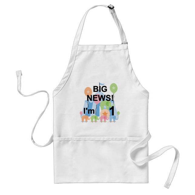 Tablier Big News Circus 1er Anniversaire T-shirts et cadea (Devant)