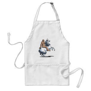 Tablier Bigfoot montant une licorne