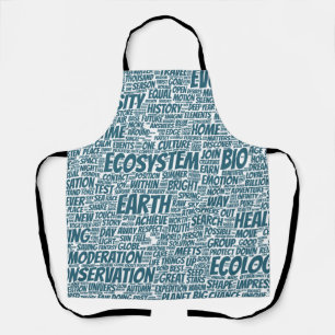 Tablier Bio Nuage de Mots Texte Modèle Biodiversité