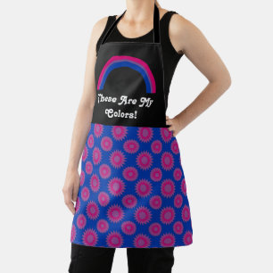 Tablier Bisexualité drapeau de la fierté et arc-en-ciel av