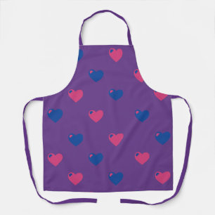 Tablier Bisexuel Pride Coeurs Apron