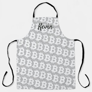 Tablier Bitcoin crypto devise logo icône personnalisée Bar