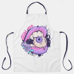 Tablier Bite Me Rose Halloween Lièvres