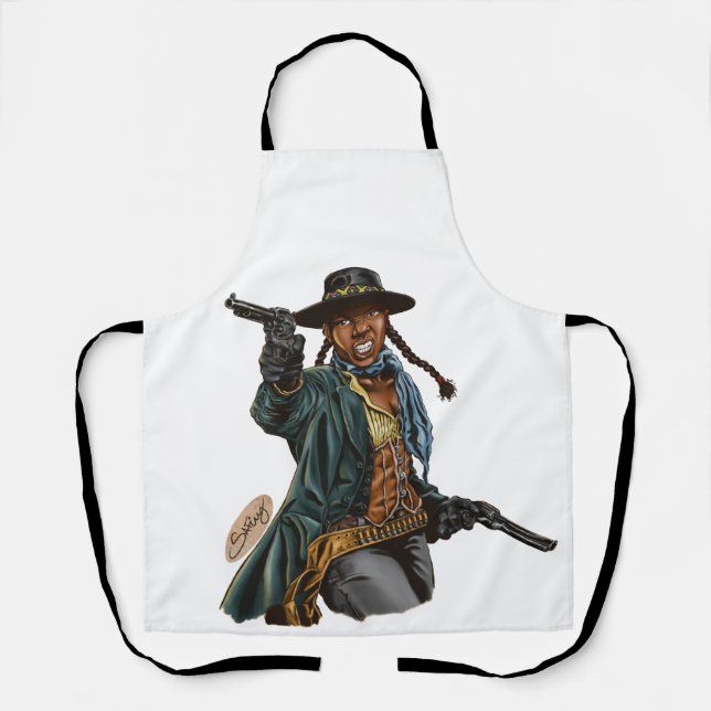 Tablier Black Cowgirl (Recto)