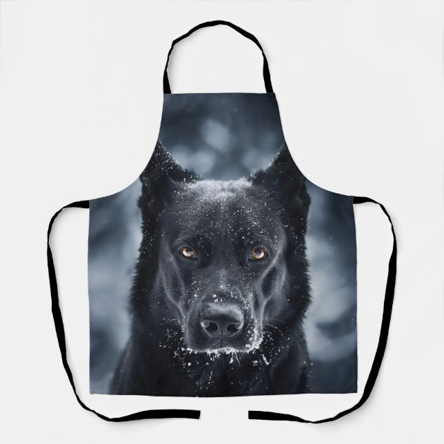 Tablier Black German Shepherd (Recto)