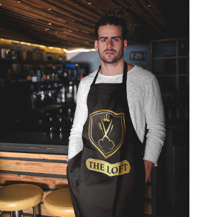 Tablier Black & Gold Barber Shop