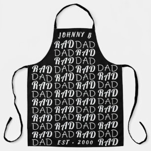 Tablier Black Premium RAD DAD fête des pères Funky Fun
