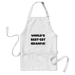 Tablier Black Text Les meilleurs t-shirts Grampa du monde