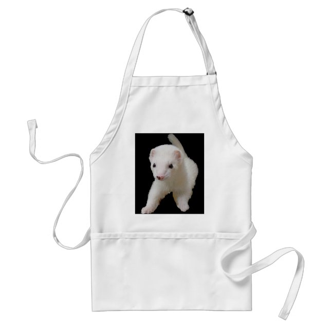 Tablier blanc Ferret bébé (Devant)