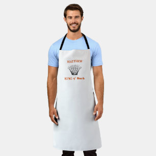 Tablier Blanc Personnalisé Roi de l'écorce Drôle Apron