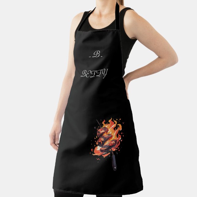 Tablier "Blazing Gourmet" Apron du chef personnalisé 🔥 (Insitu)