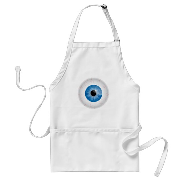 Tablier Bleu Bloodshot Eyeball Apron (Devant)