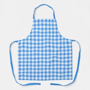 Tablier Bleu Classique Et Blancs En vichy Buffalo Plaid