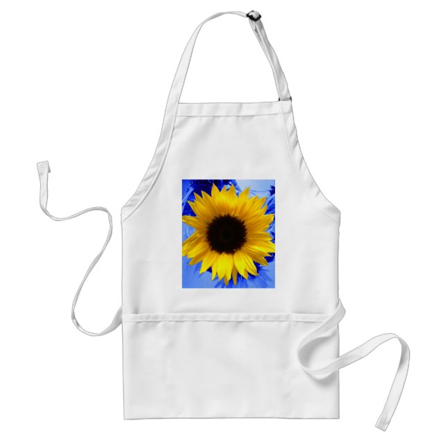 Tablier Bleu de tournesol (Devant)