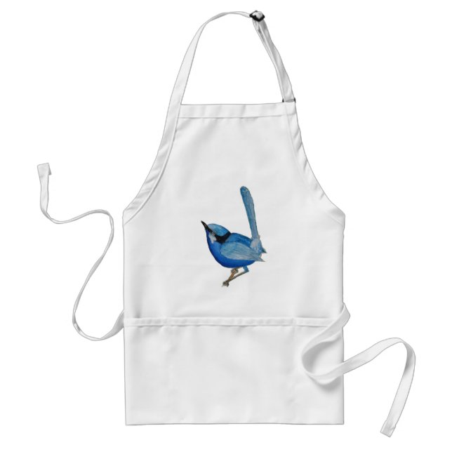 Tablier bleu d'oiseau (Devant)
