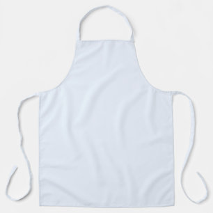 Tablier Bleu doux blanc pastel couleur uni