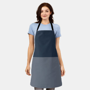 Tablier Bleu foncé et gris