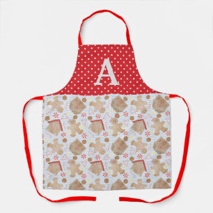 Tablier Bleu Noël Cookies Apron, Moyen Apron