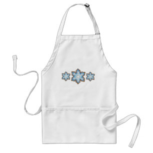 Tablier Bleu Snowflake sucre Cookie Noël Baker hiver