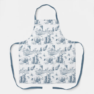 Tablier Bleu tabouret de Boston