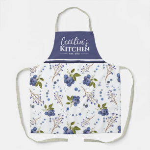 Tablier Bleuets de campagne Aire de cuisine personnalisée