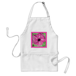 Tablier Bloc de gloire du matin Imprimer - rose fuchsia