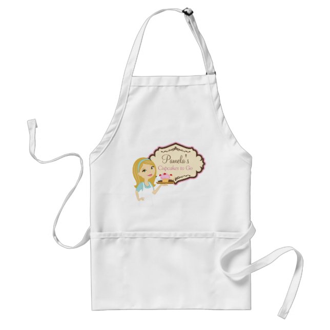 Tablier blond 2 du petit gâteau D12 de Baker (Devant)