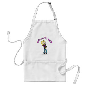 Tablier Blonde Girl Jouant Saxophone