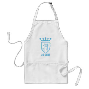 Tablier Blue M. Mean Crest & Crown