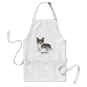 Tablier Blue Merle Cardigan Welsh Corgi Chien & Nom