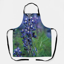 Tablier Bluebonnets Texas Fleurs Bleu Floral Lupine
