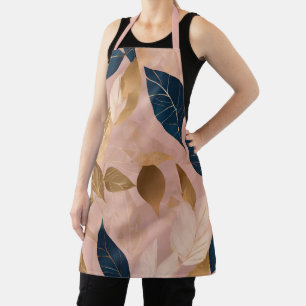 Tablier Blush Rose or Boho Feuilles Collection populaire