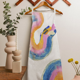 Tablier Boho Artistic Abstrait Paint Strokes