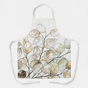 Tablier Boho Lunaria Aquarelle Botanique Floral
