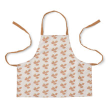 Boho Orange Fleurs Enfants Apron