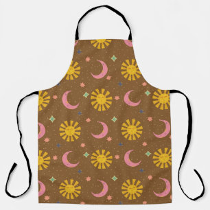 Tablier Boho Soleil & Lune Céleste