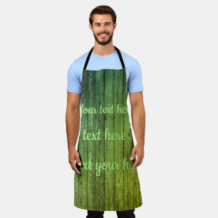 Tablier bois vert Personnaliser ce modèle