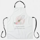 Bois Whisk Blush Aquarelle Floral Chef Logo