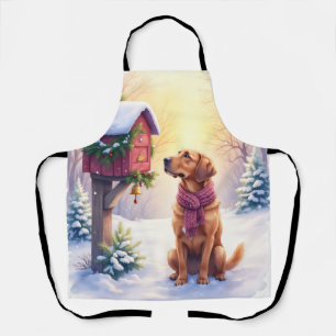 Tablier Boîte aux lettres de campagne Bloodhound Noël aqua