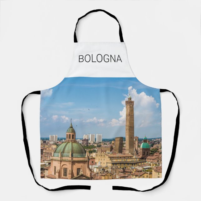 Tablier Bologne Émilie-Romagne Italie Panorama Souvenir (Recto)