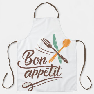 Tablier Bon Appétit Décor Cutlery Illustration