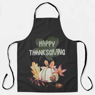 Tablier Bon thanksgiving - Feuilles Citrouilles Abstraits 