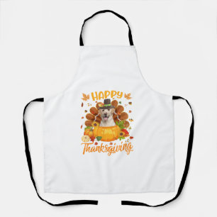 Tablier Bon thanksgiving Labrador Chien Turquie Citrouille