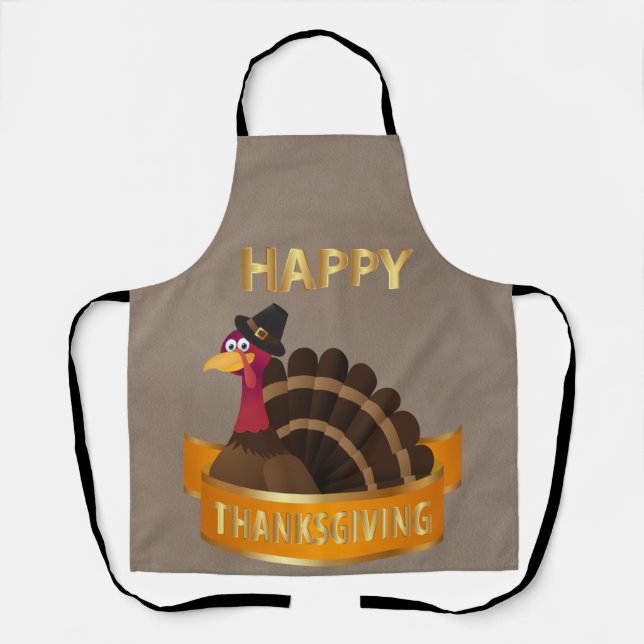 Tablier Bon thanksgiving Turquie Apron (Recto)